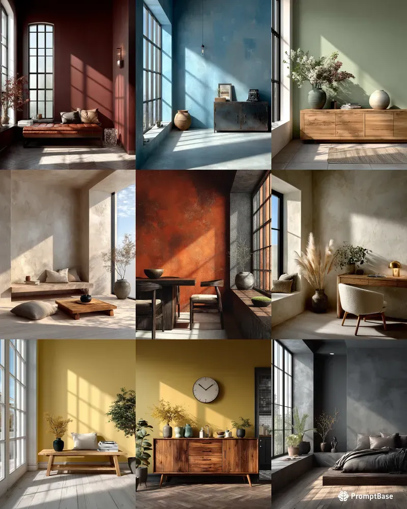 Minimalist Interior Wall Mockup Formulas Midjourney Prompt | PromptBase