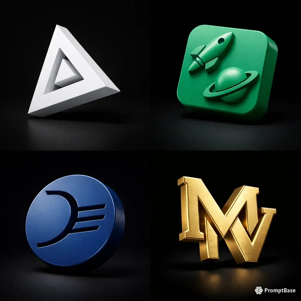 Free Logo Renders 3d Logo Renders ChatGPT Image Prompt | PromptBase