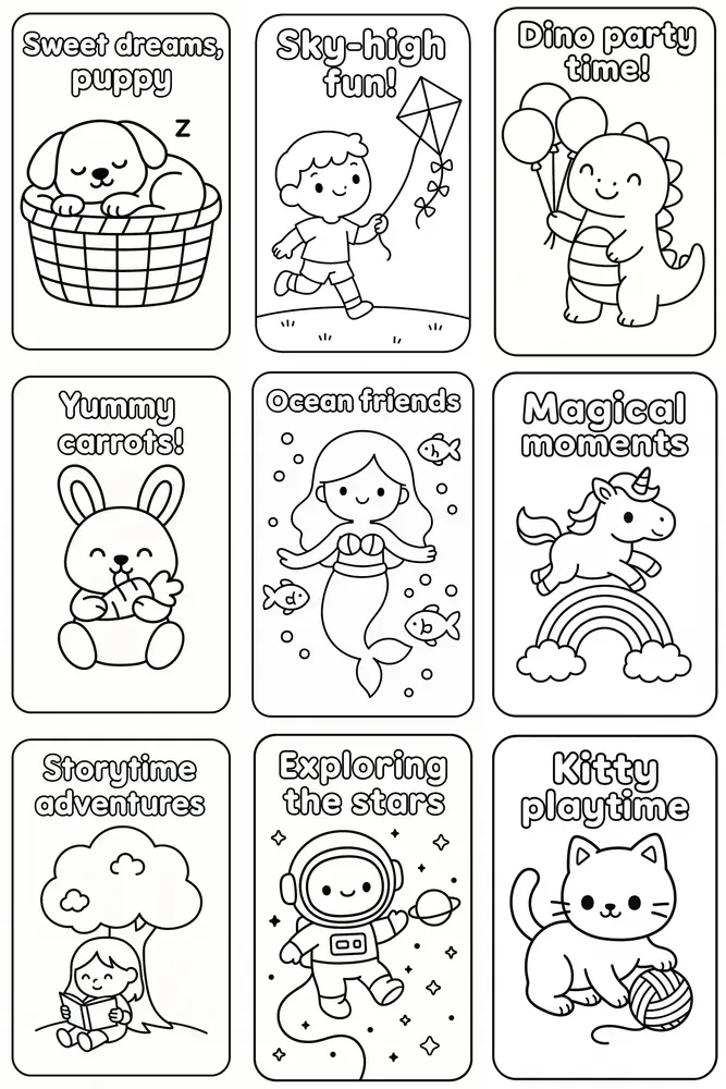 adorable-kids-activity-coloring-pages-chatgpt-image-prompt-promptbase