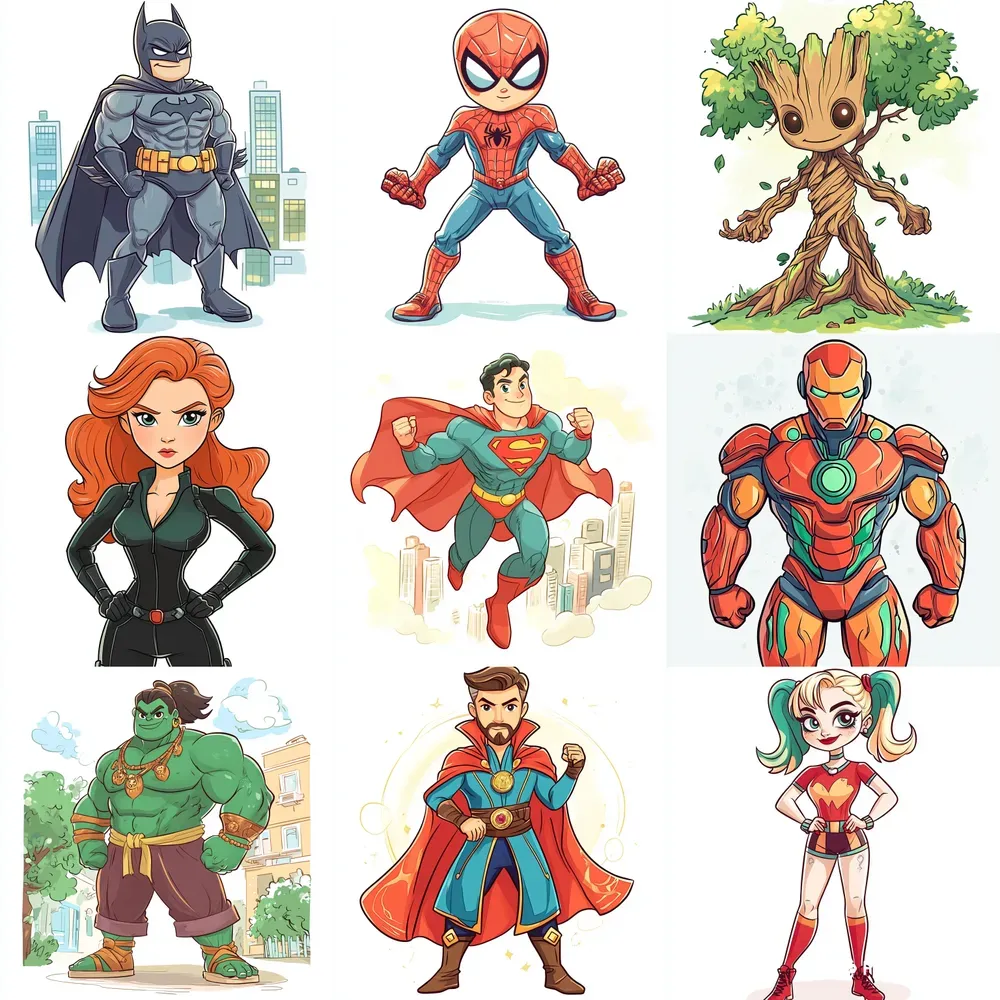 Comic Hero Cartoon Characters Midjourney Prompt | PromptBase Comic Hero Cartoon Characters Midjourney Prompt | PromptBase