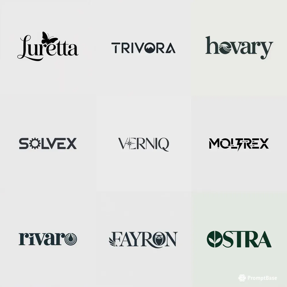 Premium Flat Vector Logos Ideogram Prompt | PromptBase