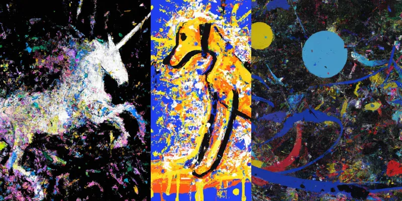 Jackson Pollock Art generated by undefined