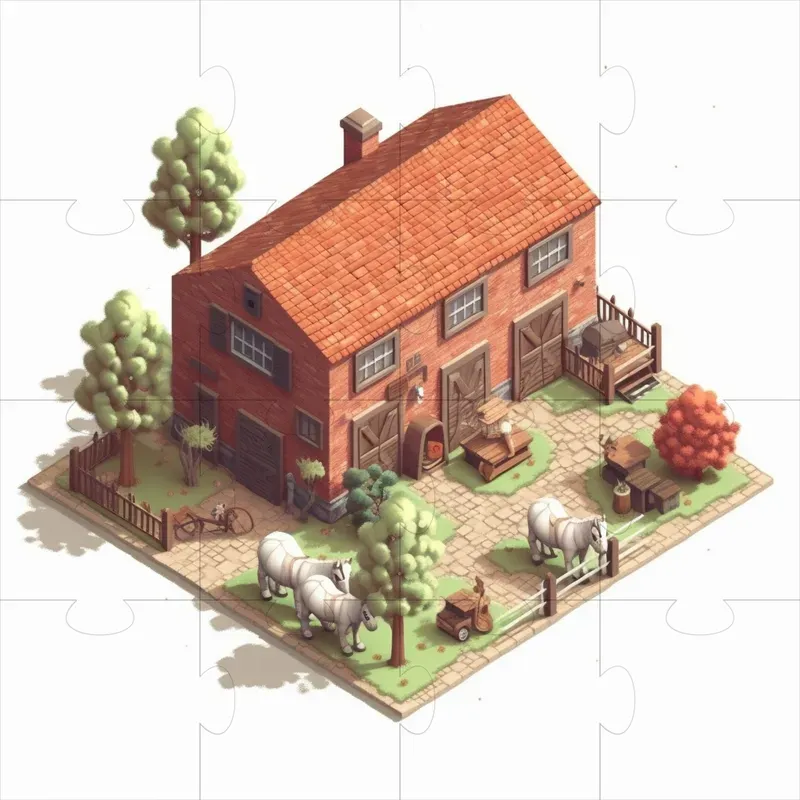 Isometric Game Buildings