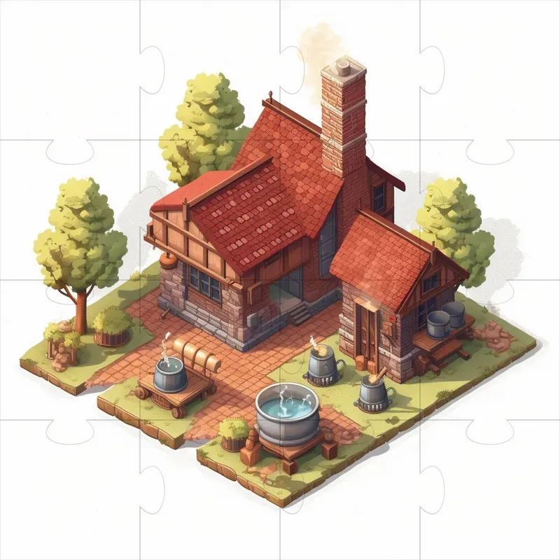 Isometric Game Buildings