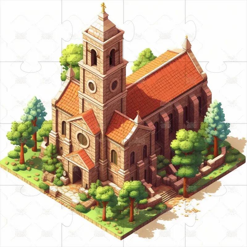 Isometric Game Buildings