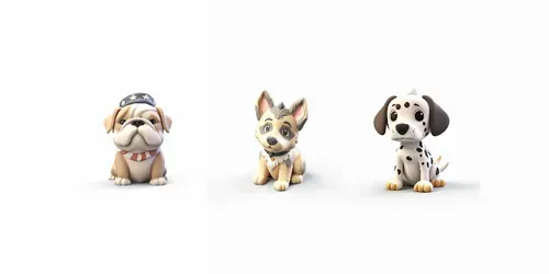 Chibi Dogs generated by midjourney