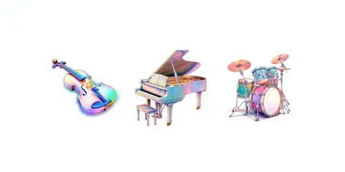 Colorful Instruments generated by midjourney