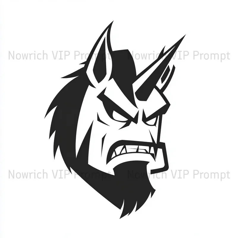 Logo Mascot Powerful Expressions