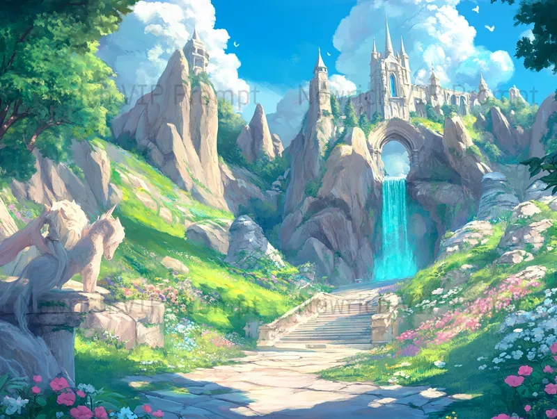 Fantasy Anime Landscape Backgrounds