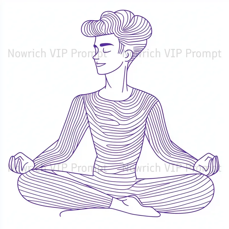 Pop Style Poster Artwork Line Art