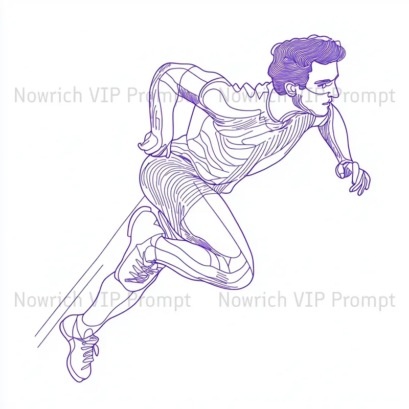 Pop Style Poster Artwork Line Art