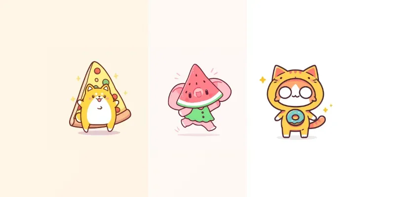 Animal Cute Clipart Logos Brand Mascots generated by undefined