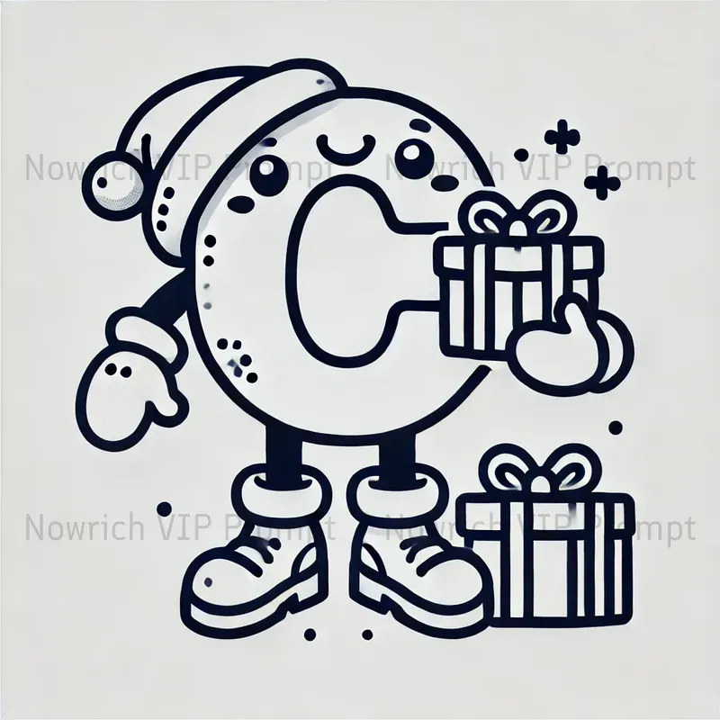 Adorable Christmas Alphabet Coloring Fun