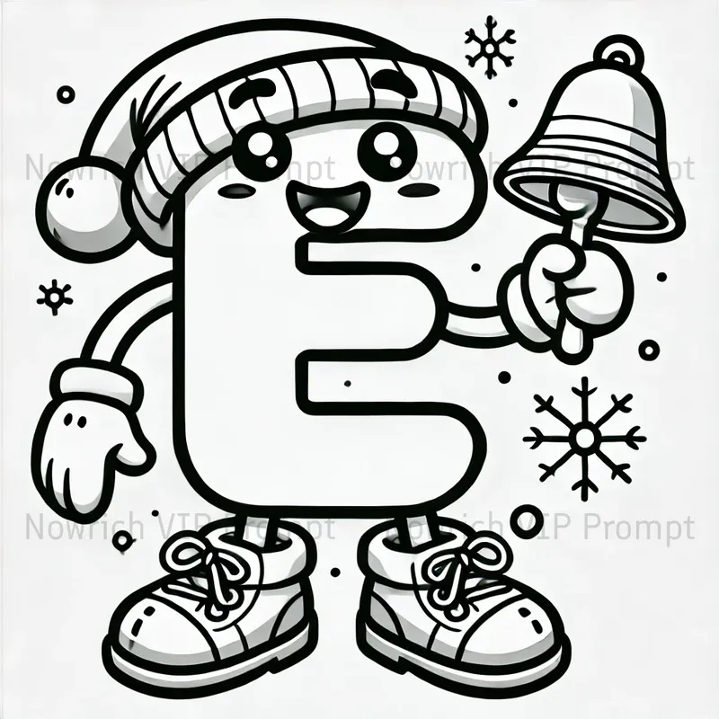 Adorable Christmas Alphabet Coloring Fun