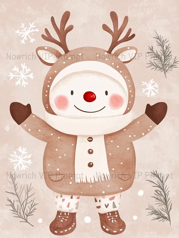 Cute Christmas Gift Wrap Cartoons