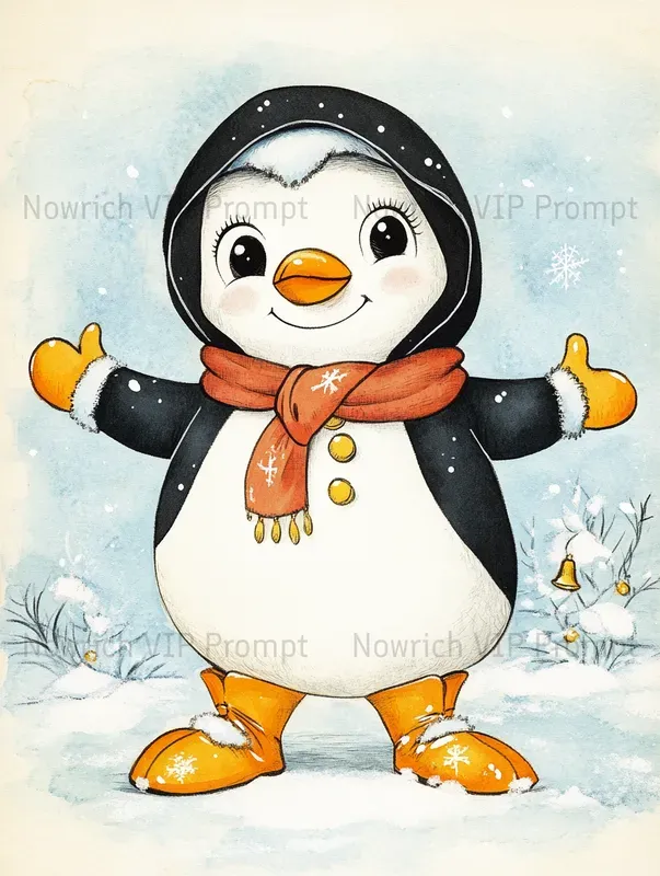 Cute Christmas Gift Wrap Cartoons
