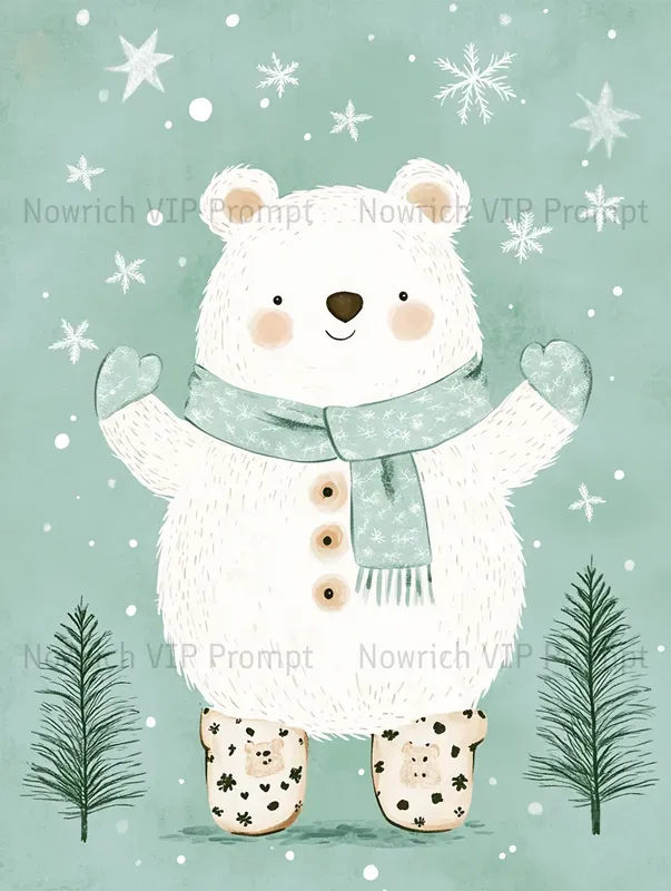Cute Christmas Gift Wrap Cartoons