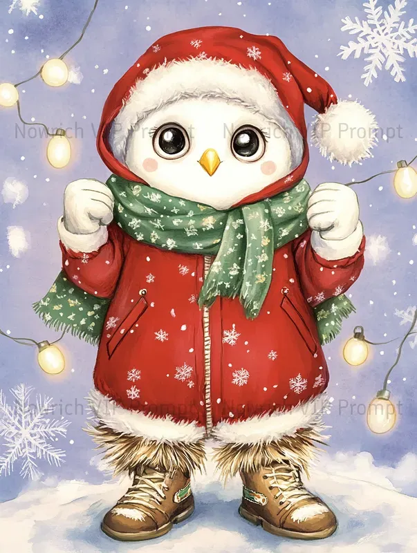Cute Christmas Gift Wrap Cartoons