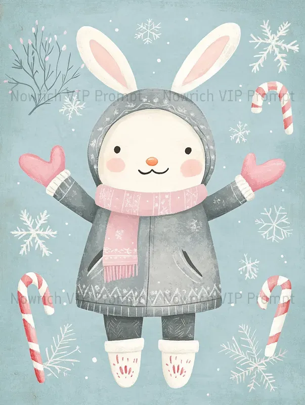Cute Christmas Gift Wrap Cartoons