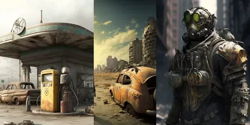 Fallout Theme Illustrations generated by midjourney