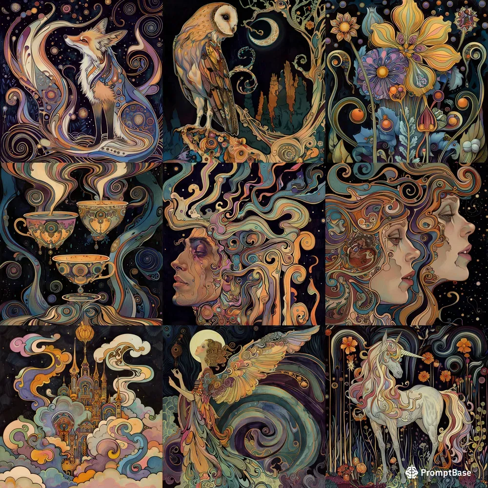 Mystical Folk Spectrum Art
