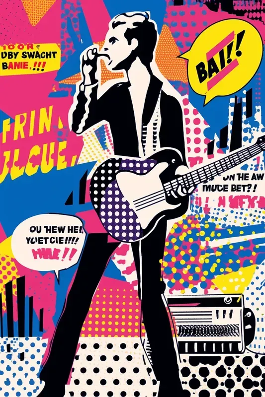 Bold Vibrant Pop Art Scenes