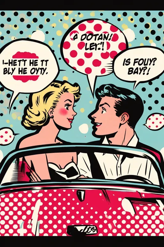 Bold Vibrant Pop Art Scenes