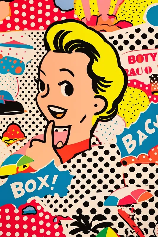 Bold Vibrant Pop Art Scenes