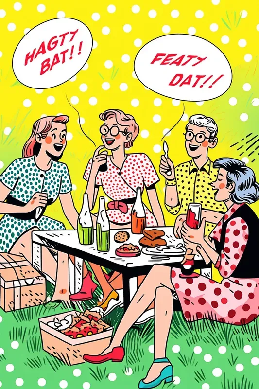 Bold Vibrant Pop Art Scenes