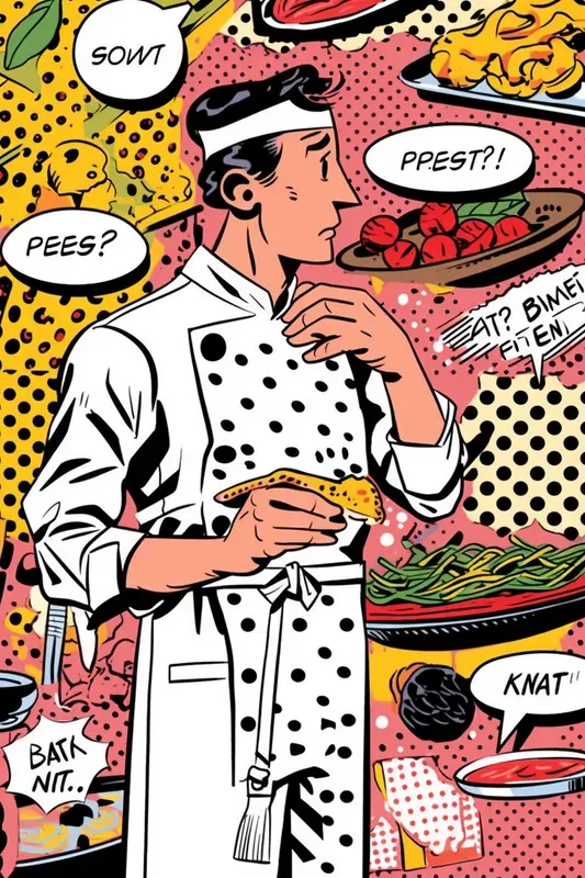 Bold Vibrant Pop Art Scenes