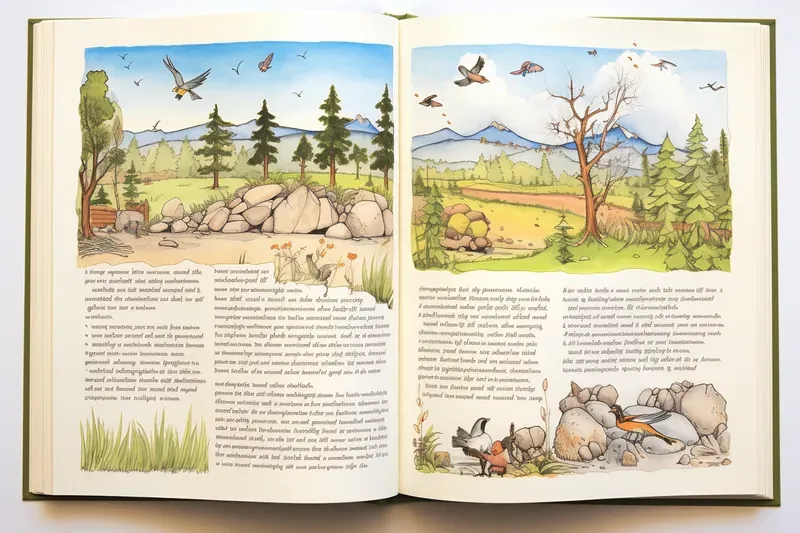 Mockup Illustration Book Pages
