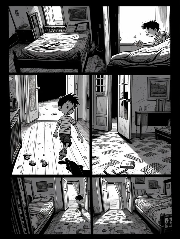 Comic Book Pages Black And White