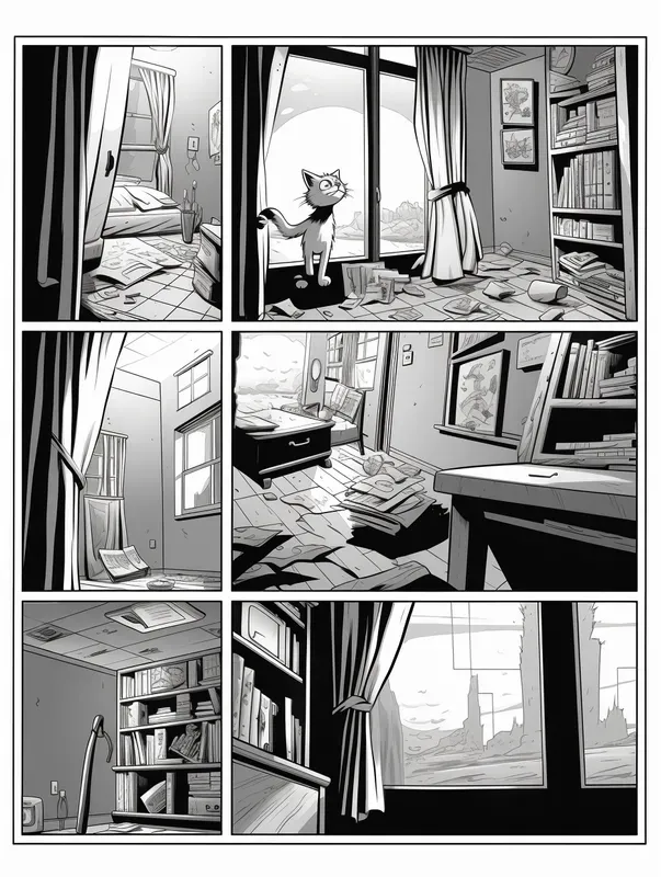 Comic Book Pages Black And White