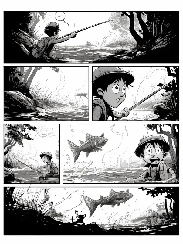 Comic Book Pages Black And White