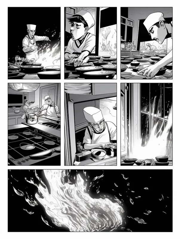 Comic Book Pages Black And White