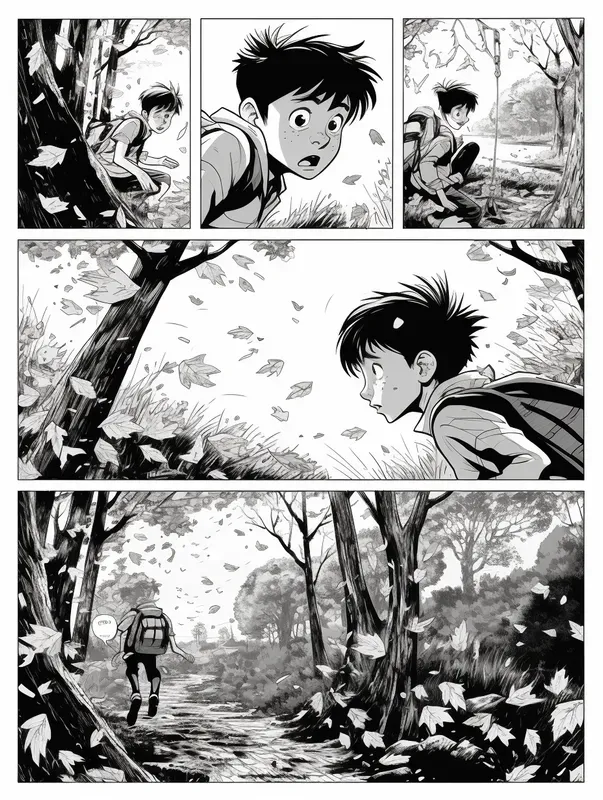 Comic Book Pages Black And White