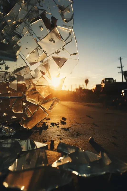 Broken Glass Mirrors And Reflections