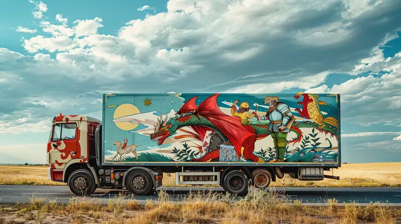 Custom Truck Ad Shot - Epic Vibrant