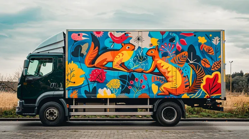 Custom Truck Ad Shot - Epic Vibrant