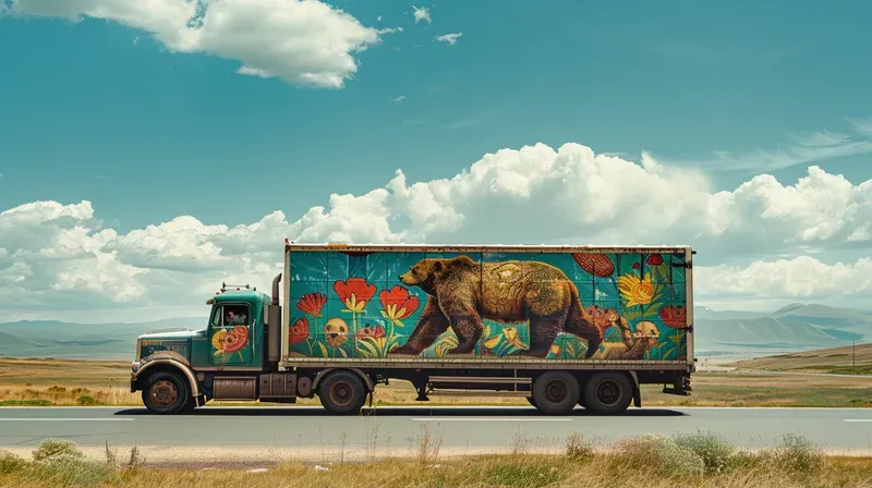 Custom Truck Ad Shot - Epic Vibrant