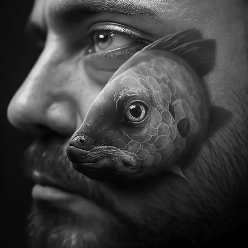 Black And Grey Realistic Tattoos