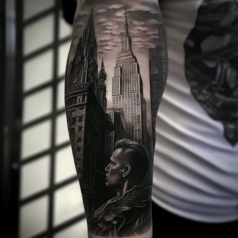 Black And Grey Realistic Tattoos