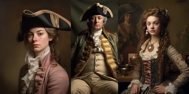 Historical Portraits generated by undefined