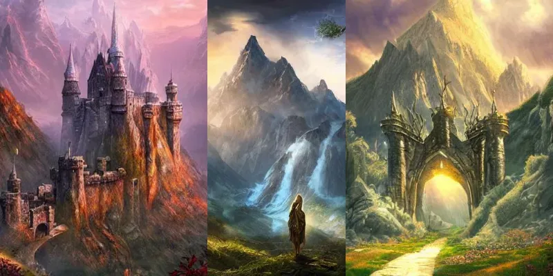 Epic Fantasy Landscape generated by undefined