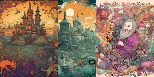 Intricate Story Scenes generated by midjourney