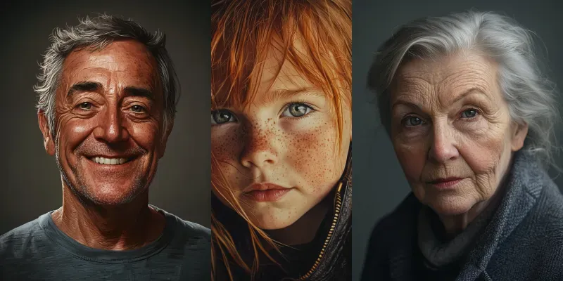 Hyperrealistic Portraits generated by undefined