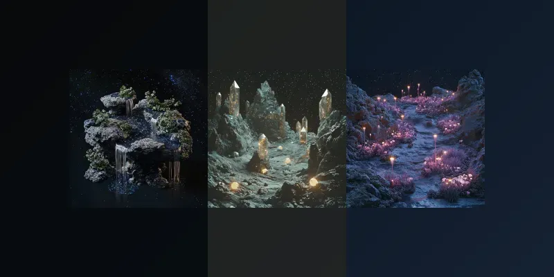 Alien Landscapes generated by undefined