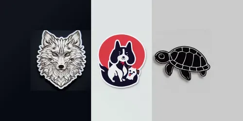 Cute Animal Sticker Design generated by midjourney