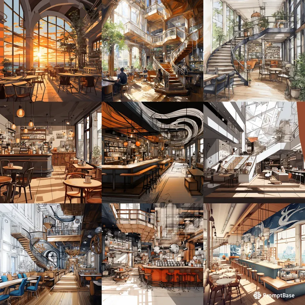Interior Linework Renders