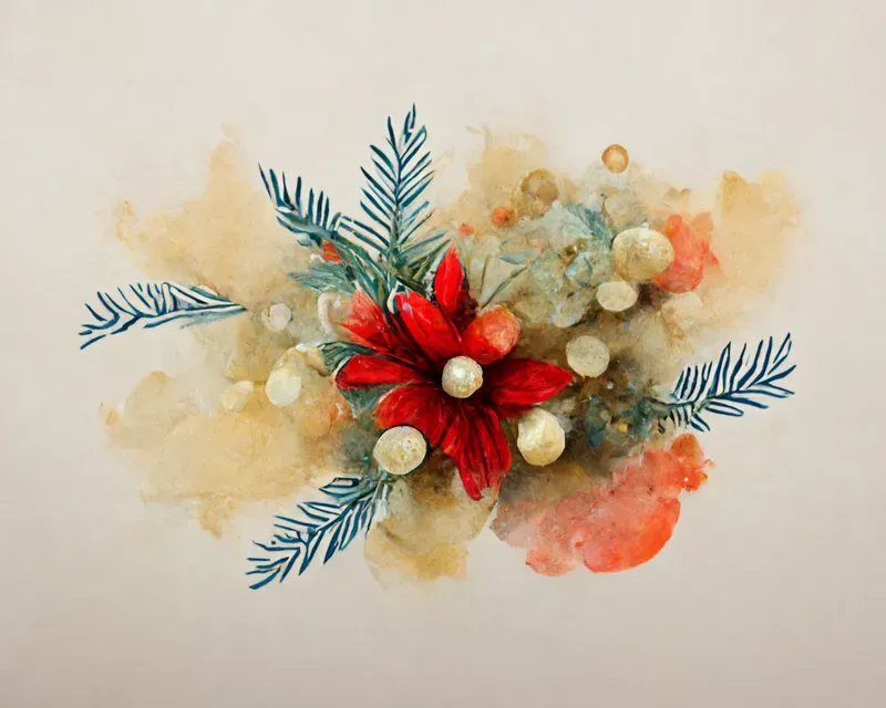 Watercolor Christmas Card